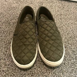 Green Quilted Shoes